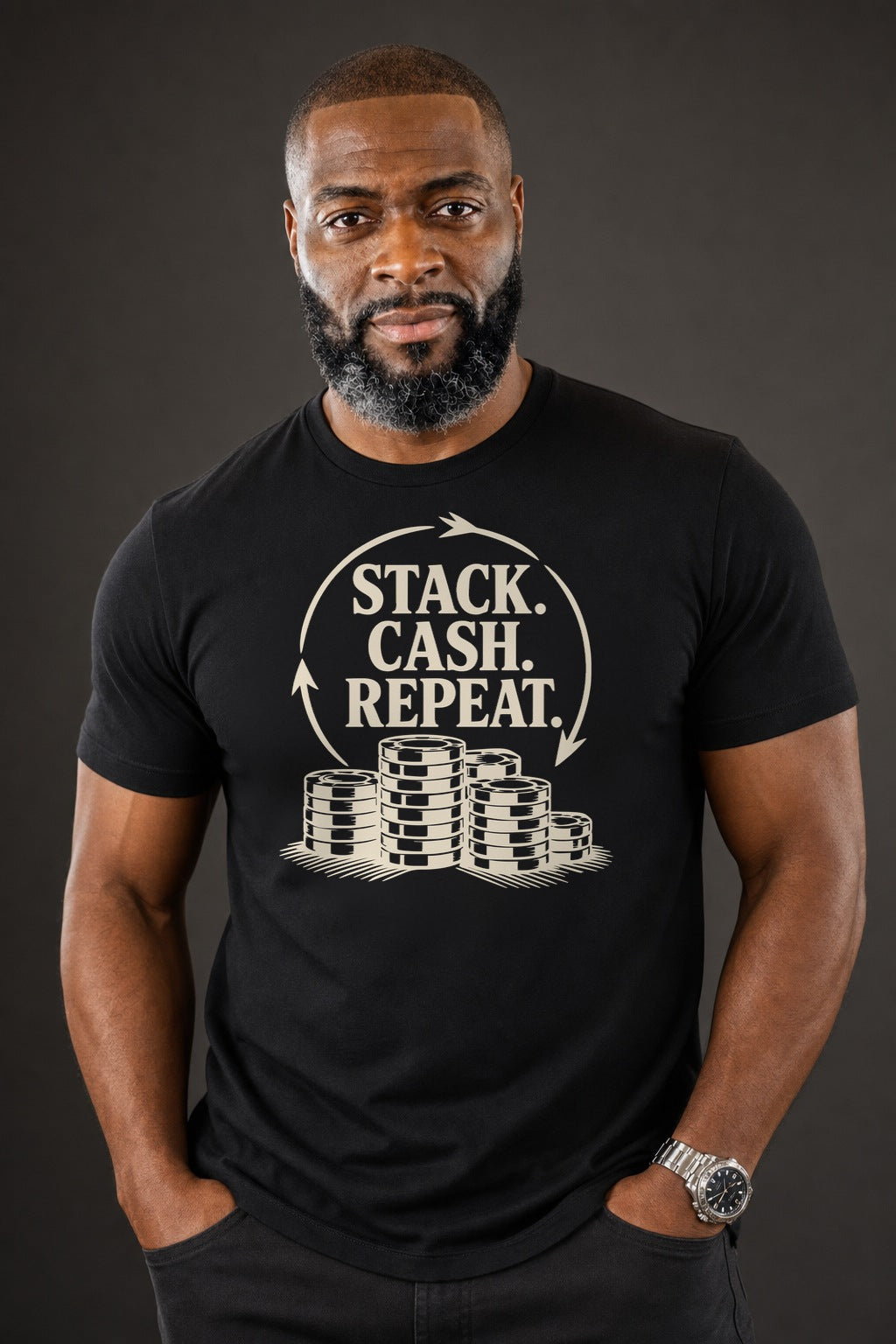 Stack Cash Repeat Tee